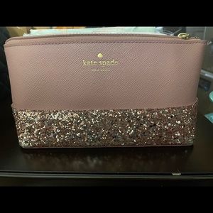 COPY - Kate Spade pink shimmer pouch